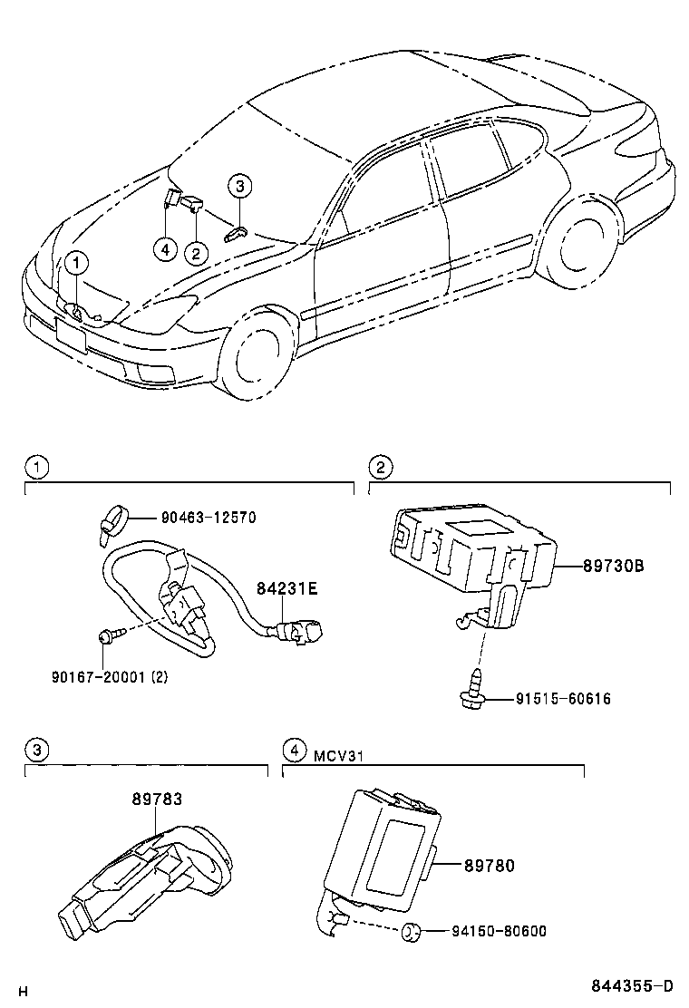 Toyota 89783-33110 AMPLIFIER, TRANSPONDER KEY