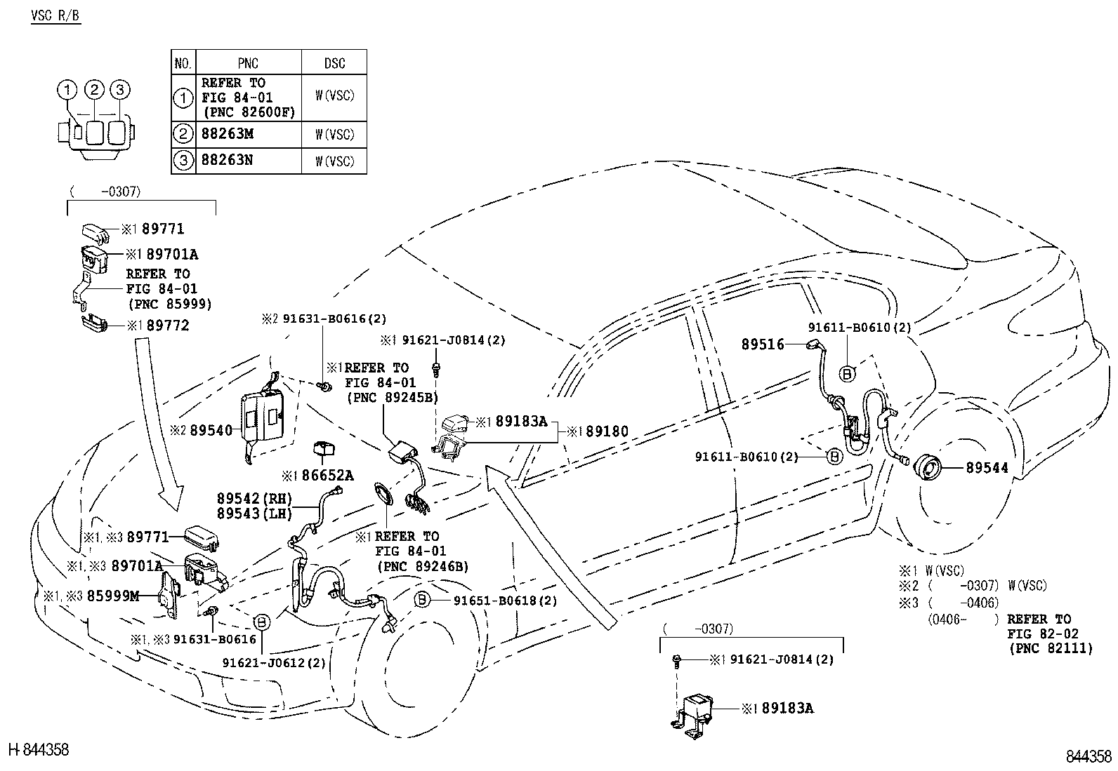 Toyota 89544-48010 SENSOR, SKID CONTROL