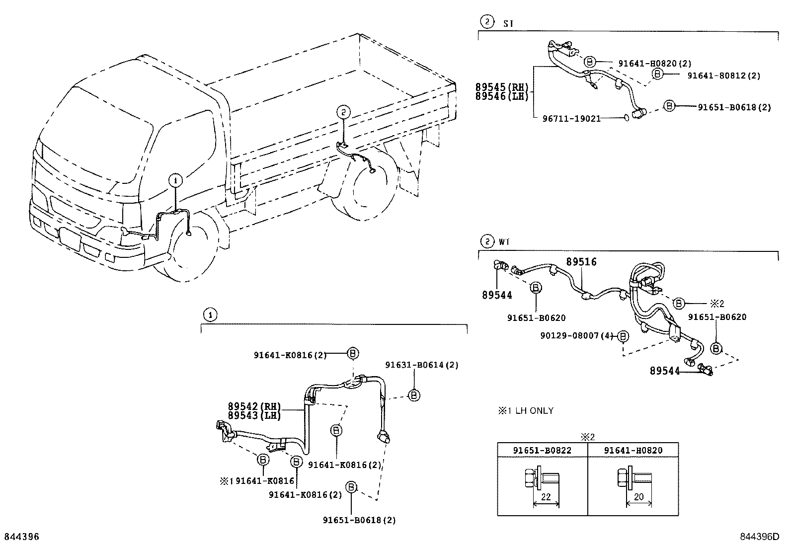 89545-25010 SENSOR, SPEED, REAR RH product image