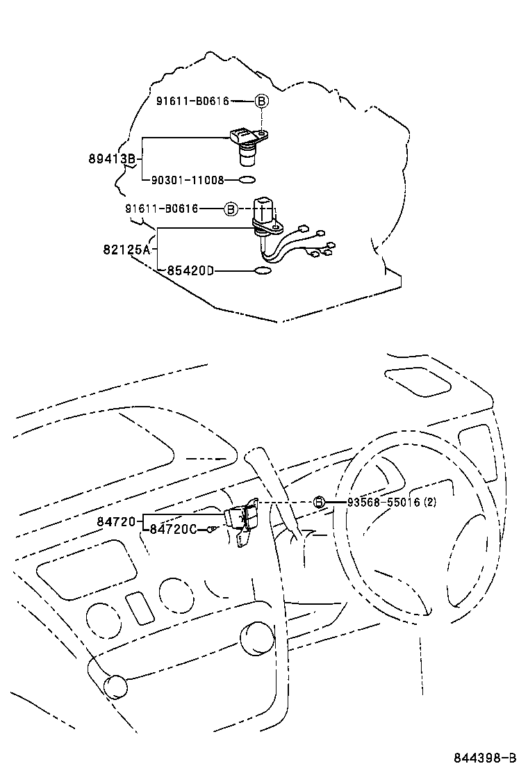84720-32100 SWITCH ASSY, PATTERN SELECT product image