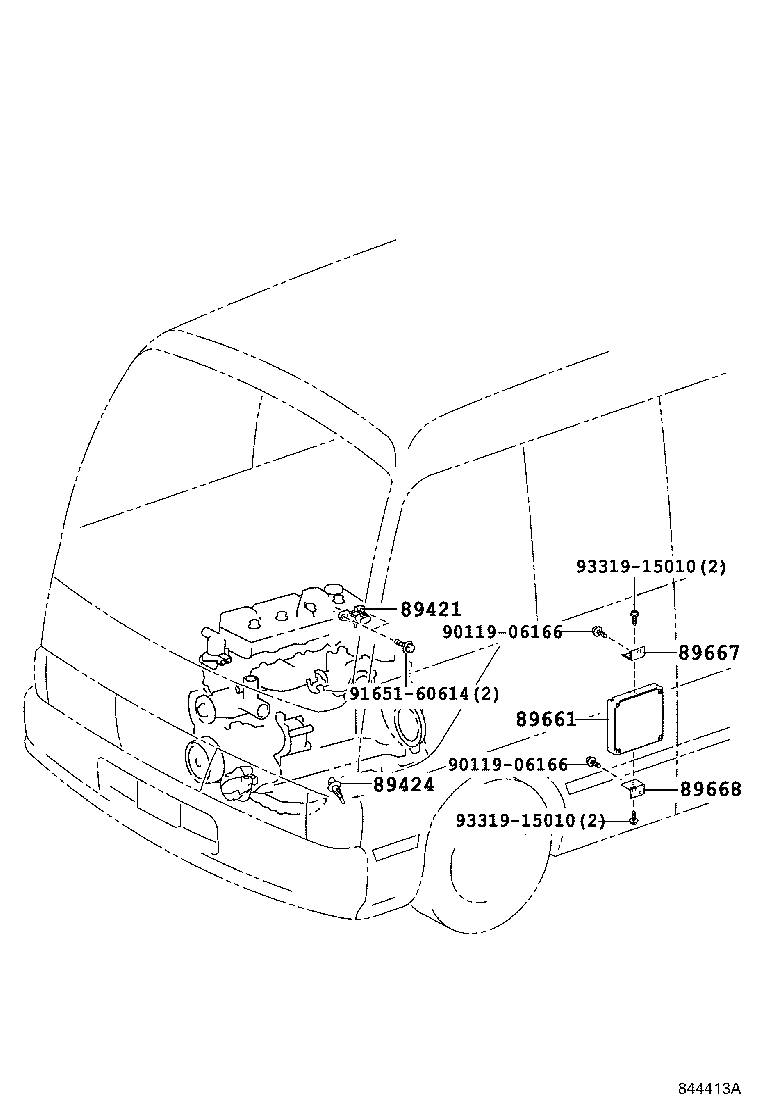89660-36020 COMPUTER, ENGINE CONTROL product image