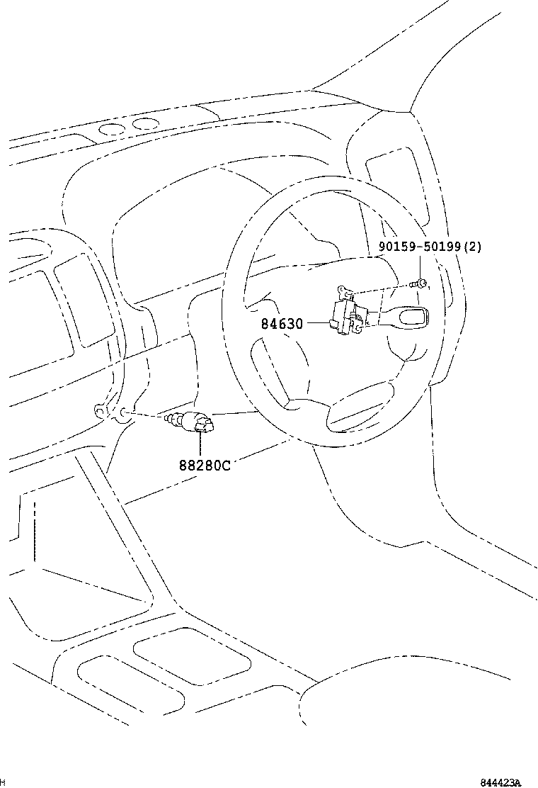 84630-33080 SWITCH ASSY, CRUISE CONTROL MAIN product image