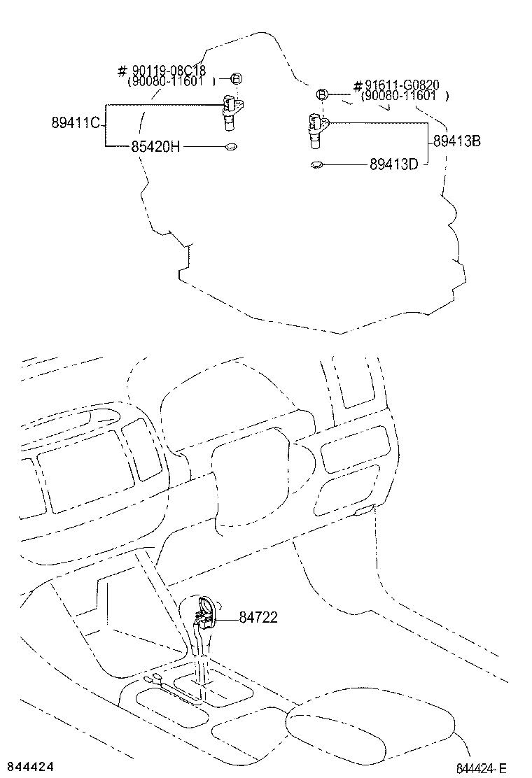 89413-08020 SENSOR, SPEED product image