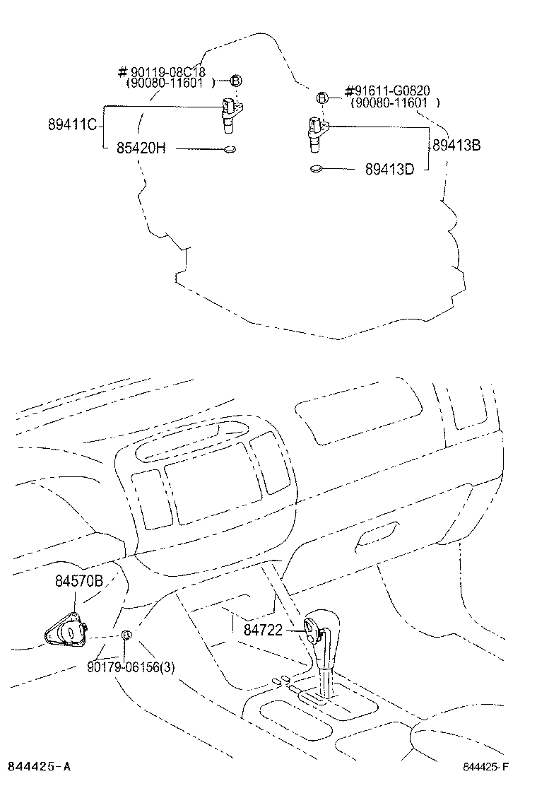 89413-08020 SENSOR, SPEED product image