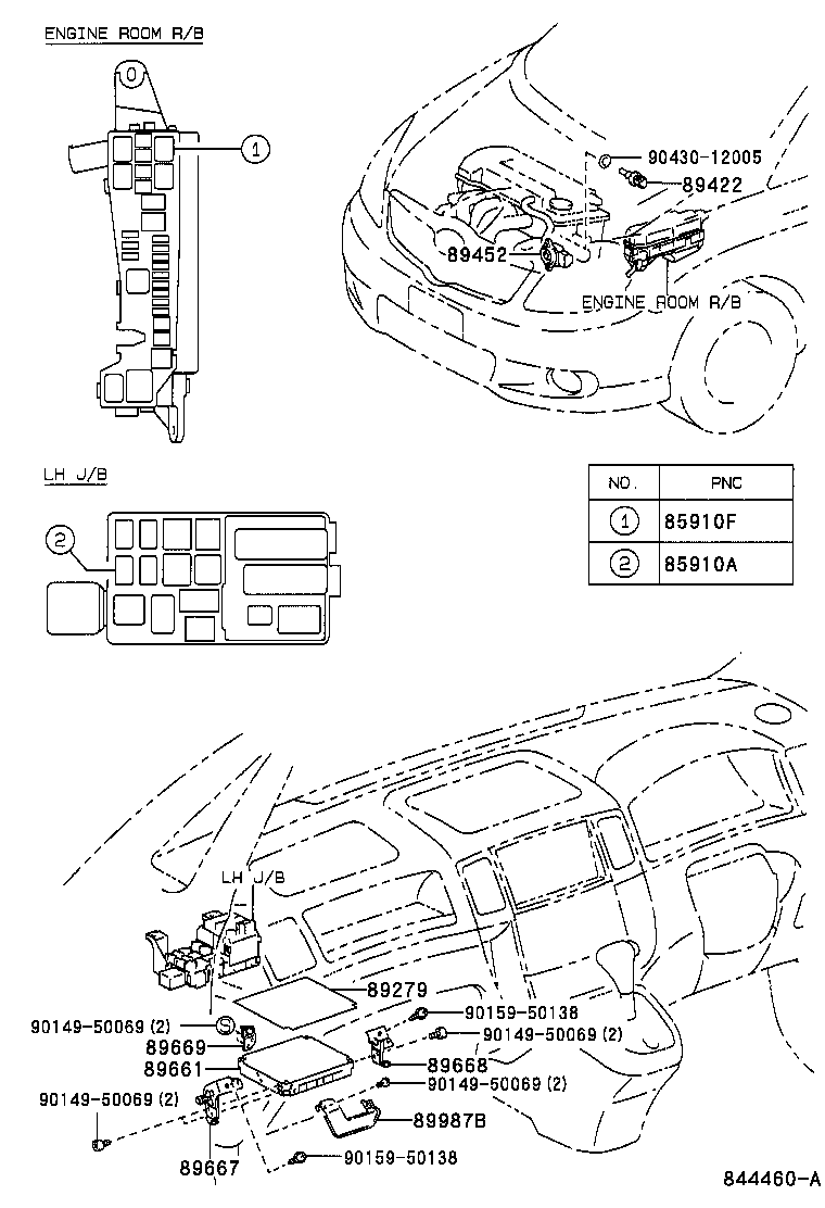 89661-13070 COMPUTER, ENGINE CONTROL product image