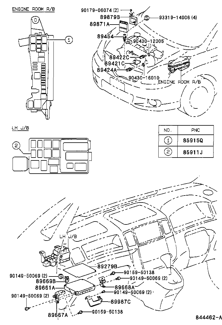 89661-13060 COMPUTER, ENGINE CONTROL product image