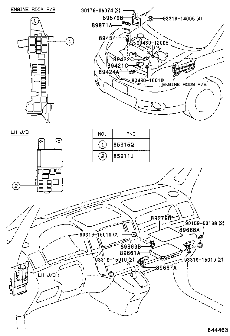 89661-13060 COMPUTER, ENGINE CONTROL product image