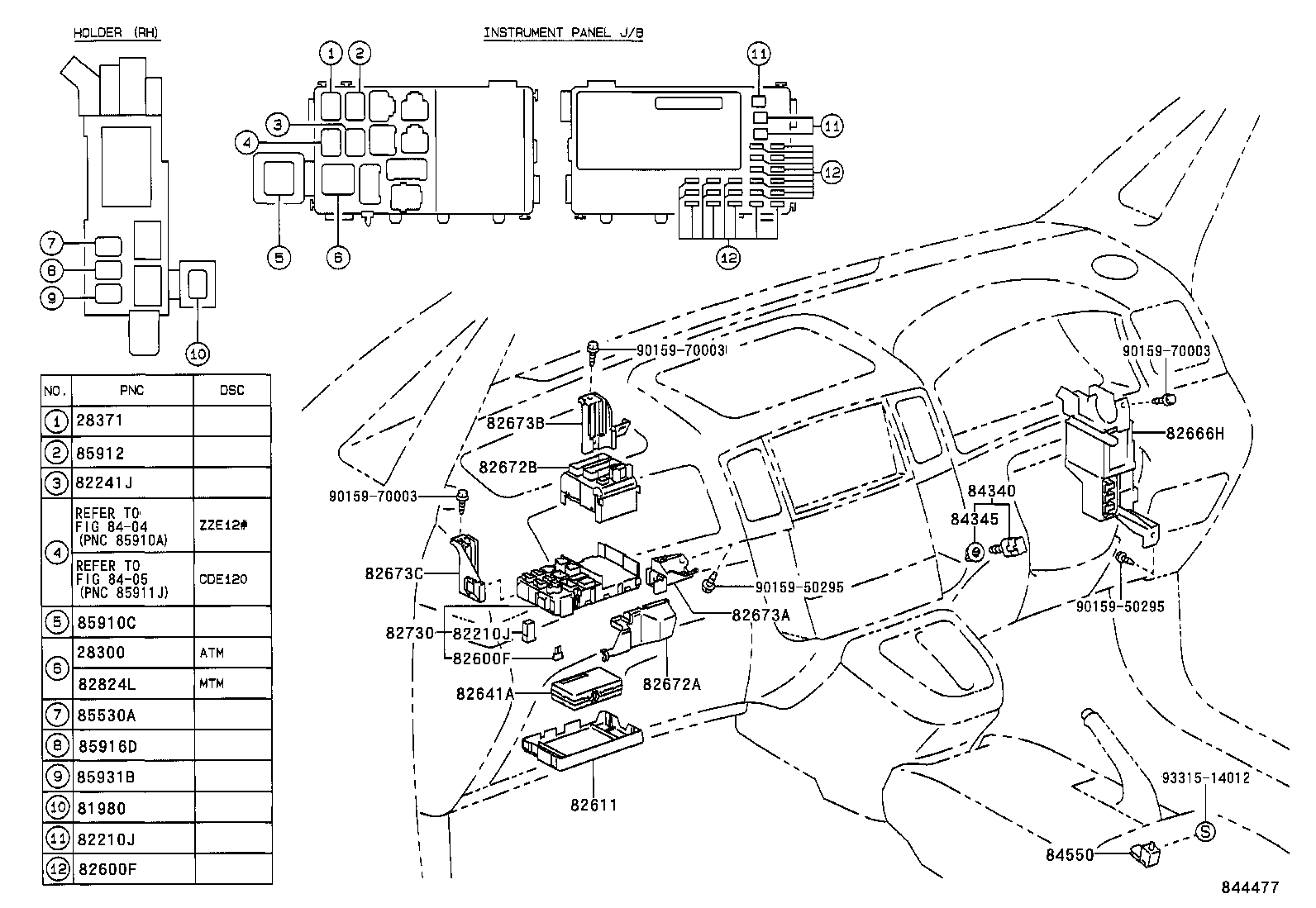 84040-13071 MASTER SWITCH ASSY, POWER WINDOW REGULATOR product image
