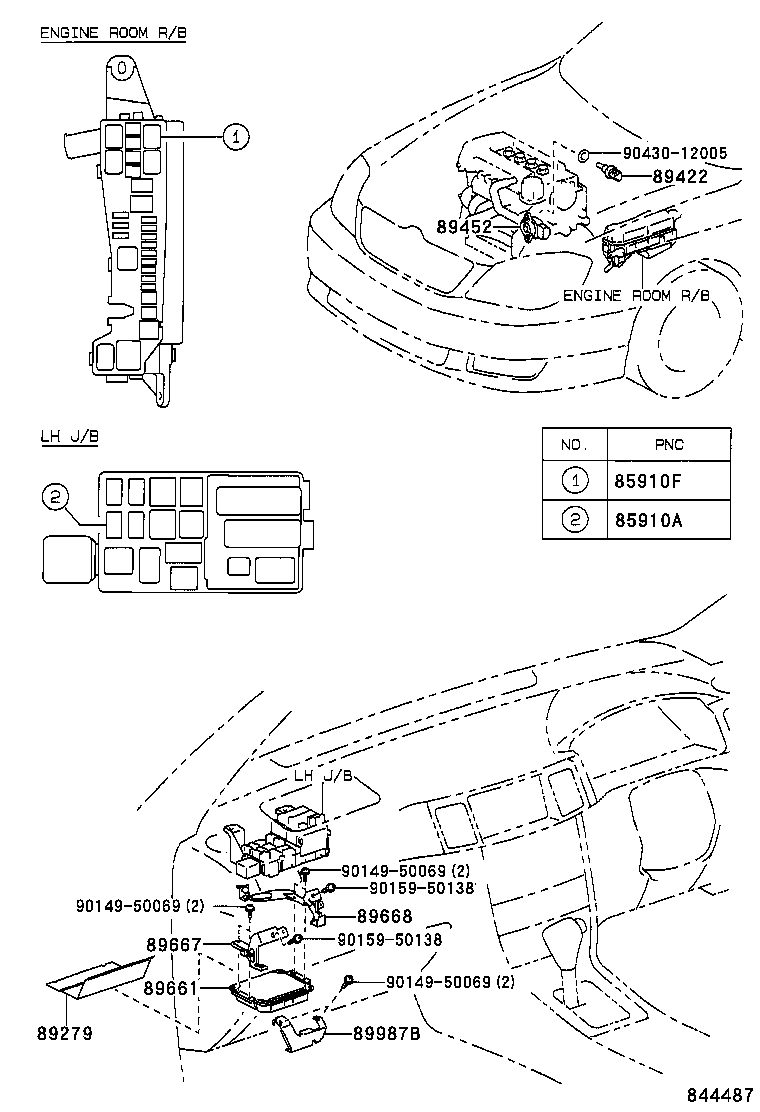 89661-02B10 COMPUTER, ENGINE CONTROL product image