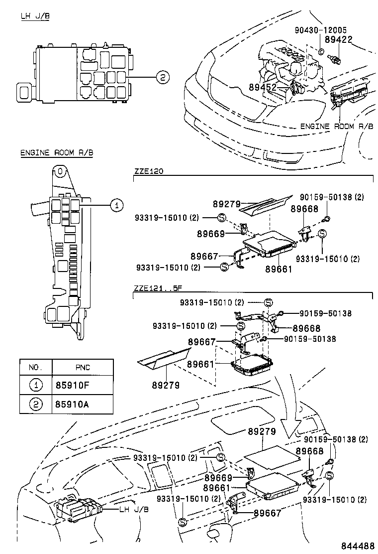 89661-02B10 COMPUTER, ENGINE CONTROL product image