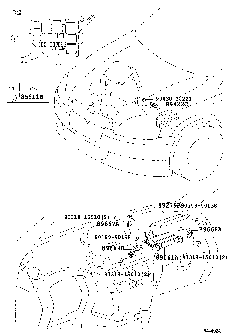 89279-52050 COVER, DIESEL ENGINE CONTROL COMPUTOR product image