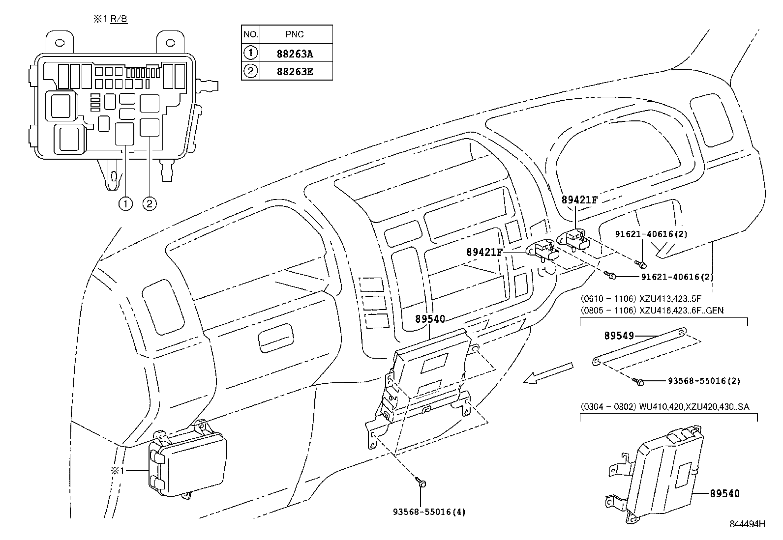 89545-37040 SENSOR, SPEED, REAR RH product image