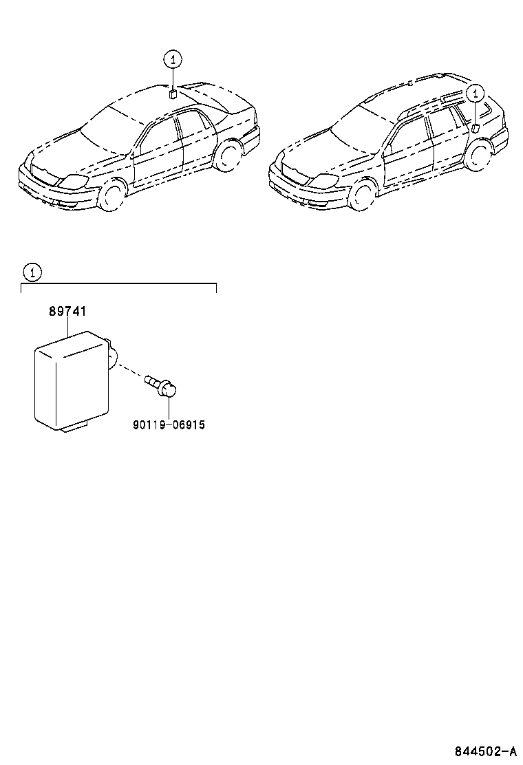 89741-12290 RECEIVER, DOOR CONTROL product image