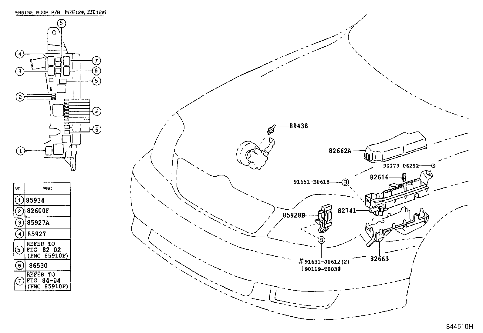 84820-12460 MASTER SWITCH ASSY, POWER WINDOW REGULATOR product image