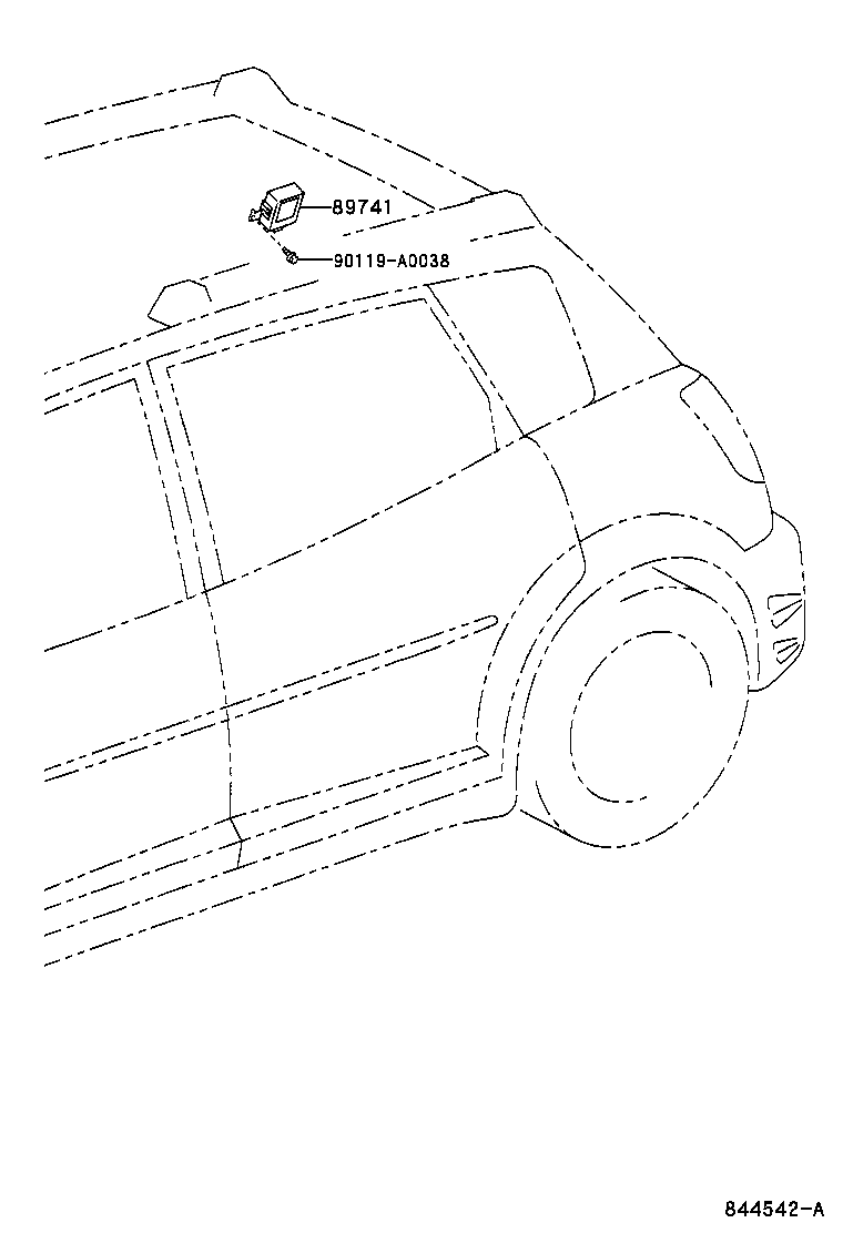 89741-12270 RECEIVER, DOOR CONTROL product image