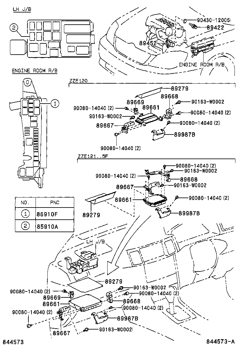 89661-02B40 COMPUTER, ENGINE CONTROL product image