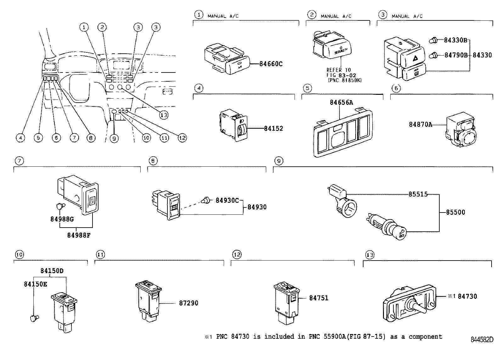 82641-02040 RELAY, INTEGRATION W/DOOR CONTROL product image