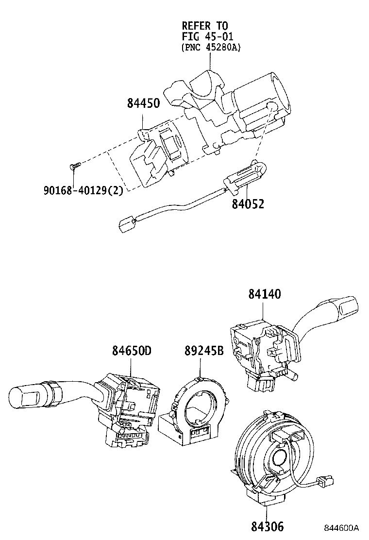 84040-28060 MASTER SWITCH ASSY, POWER WINDOW REGULATOR product image
