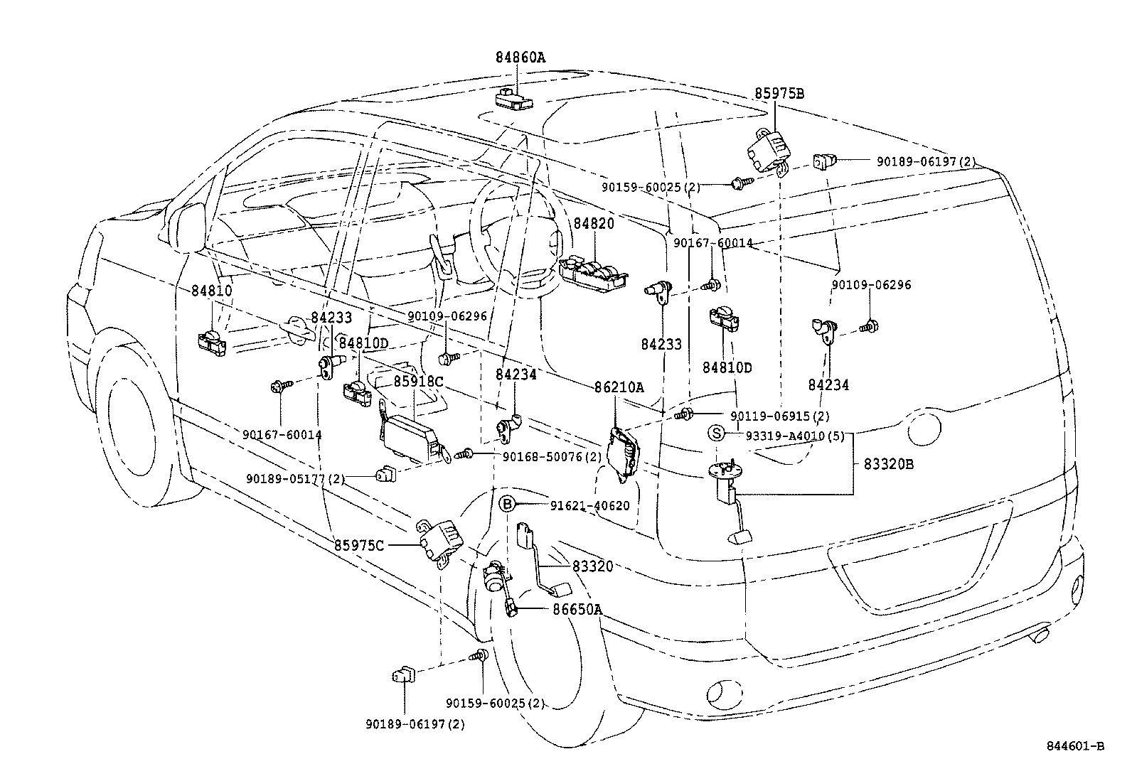84040-28060 MASTER SWITCH ASSY, POWER WINDOW REGULATOR product image