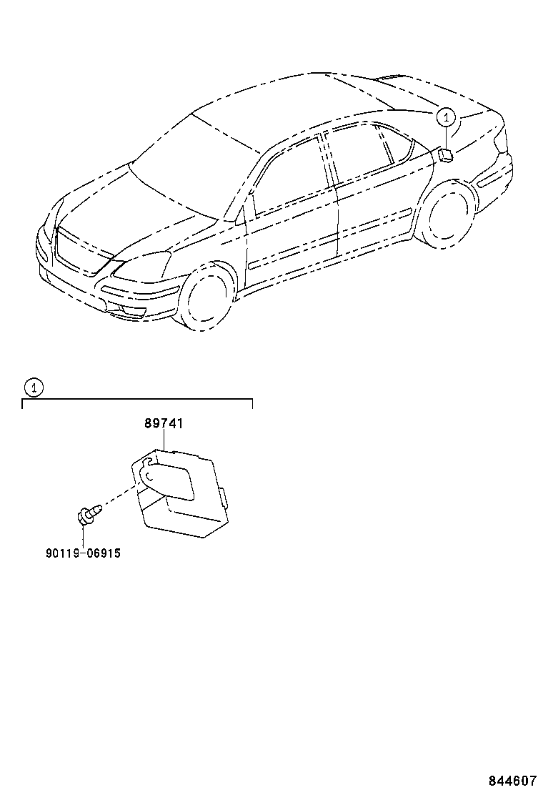 89741-20180 RECEIVER, DOOR CONTROL product image