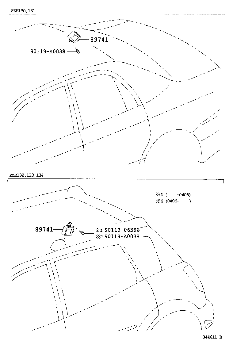 Toyota 89741-02080 RECEIVER, DOOR CONTROL