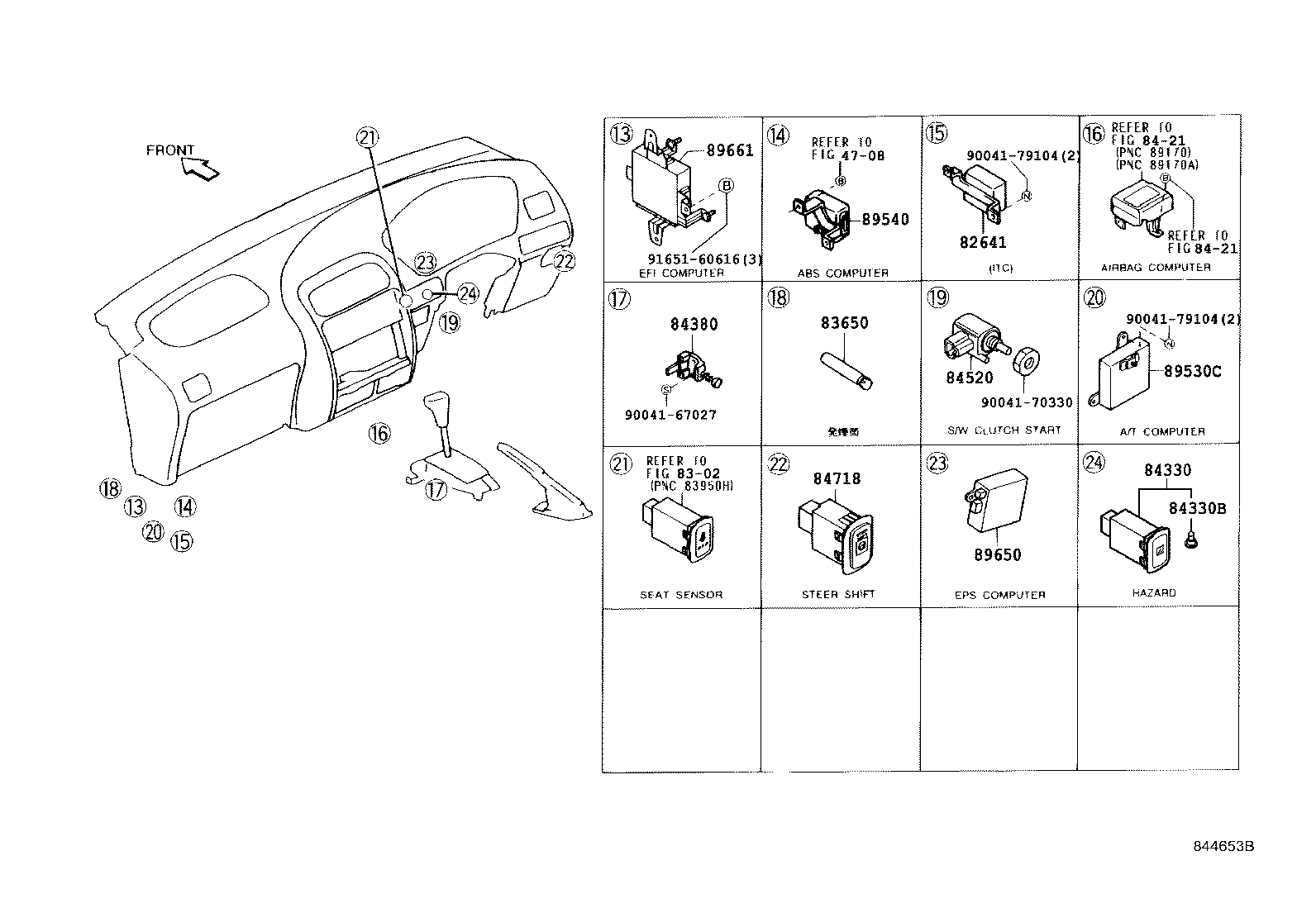 89560-87441 COMPUTER, ENGINE CONTROL product image