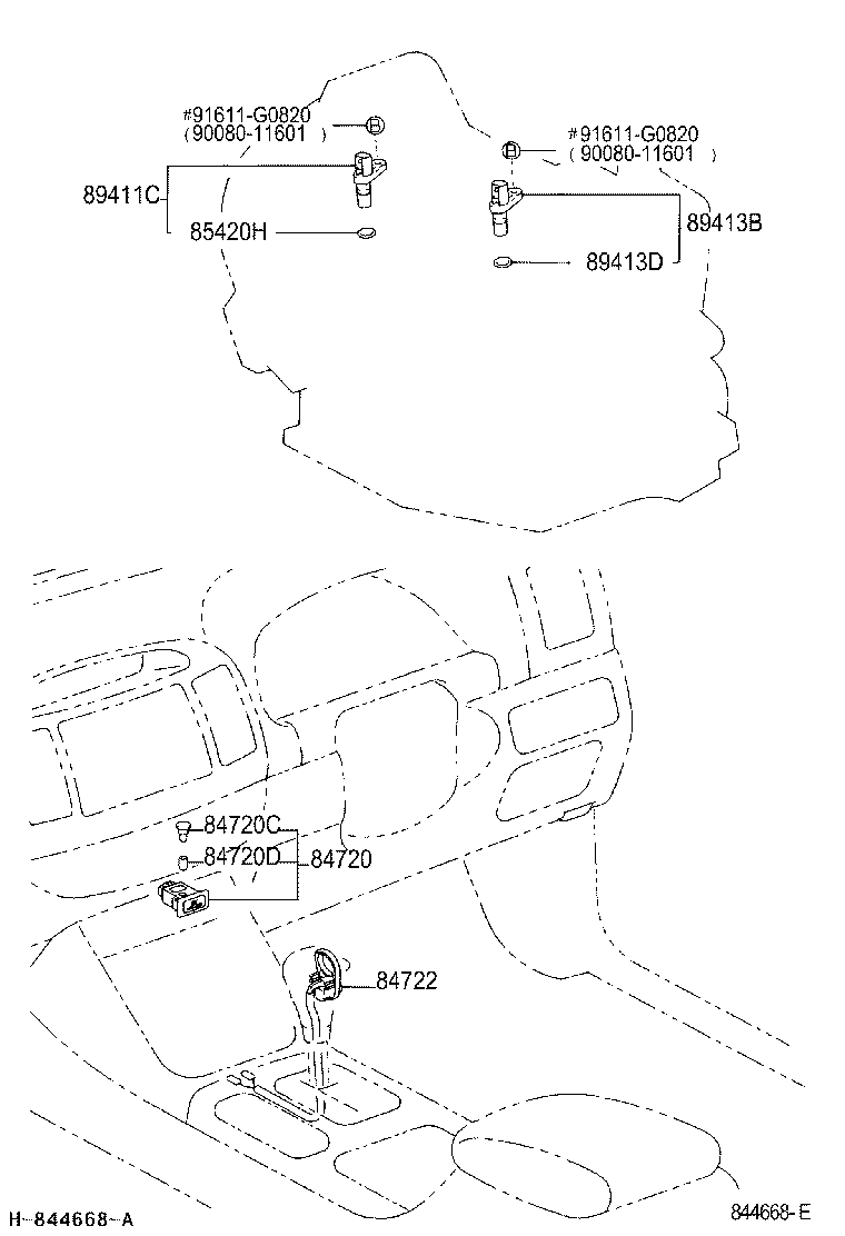 84722-33100 SWITCH, TRANSMISSION CONTROL product image