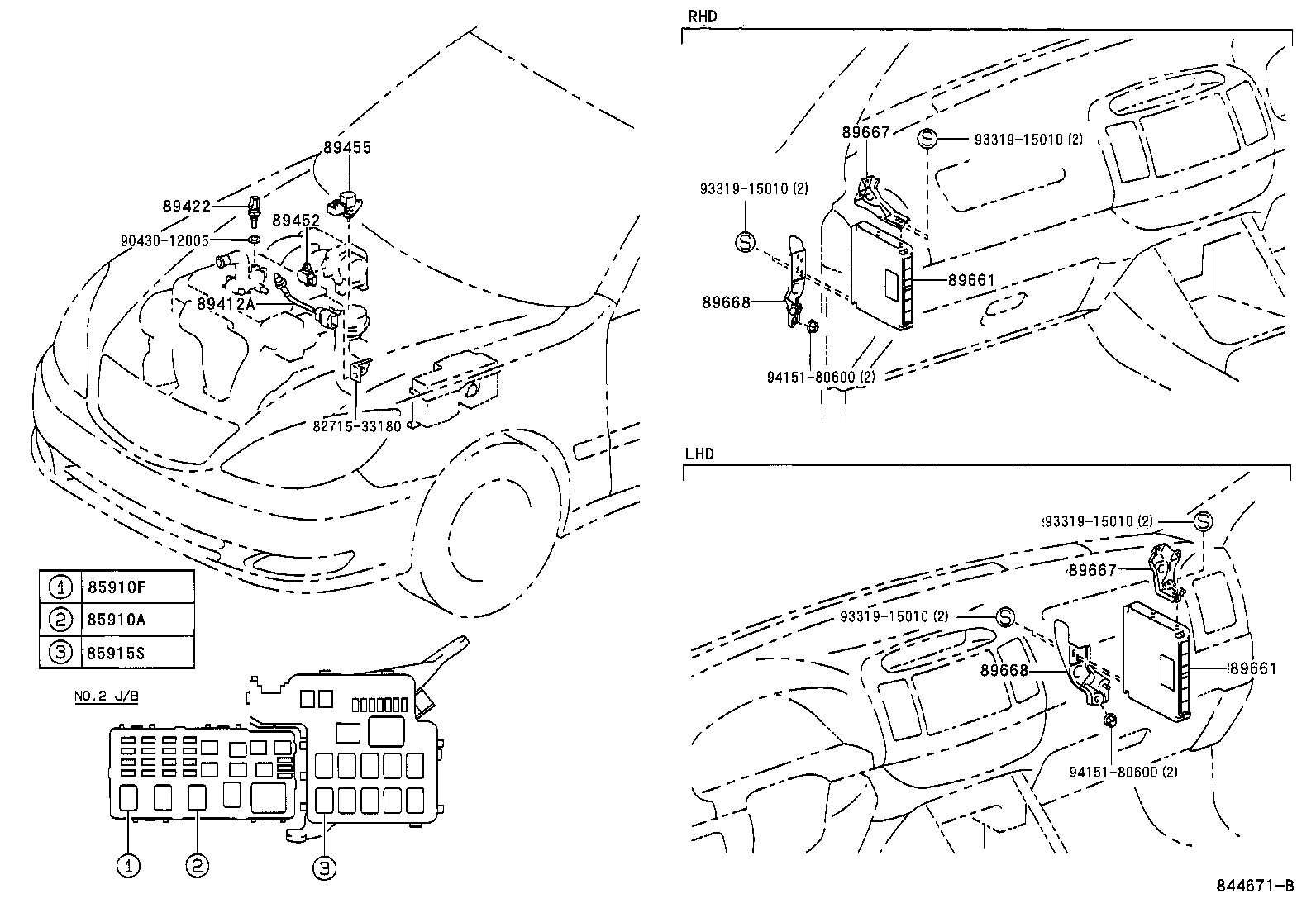 89661-06A60 COMPUTER, ENGINE CONTROL product image