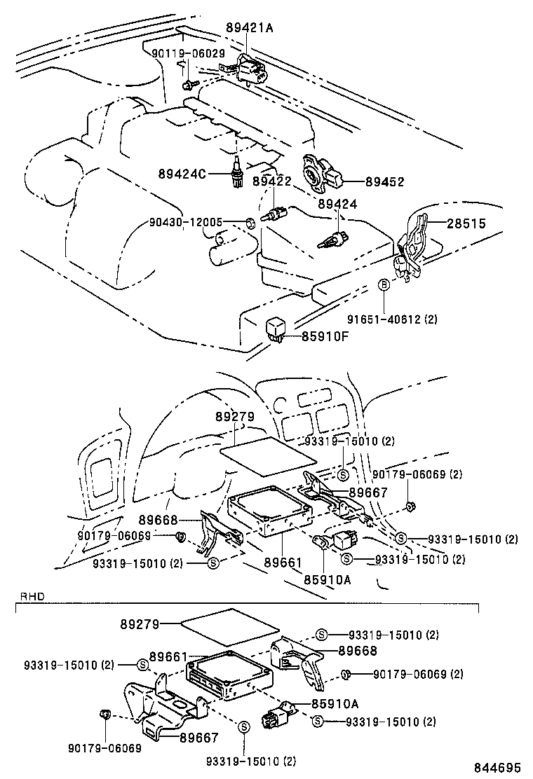 89420-20310 SENSOR, TURBO PRESSURE product image