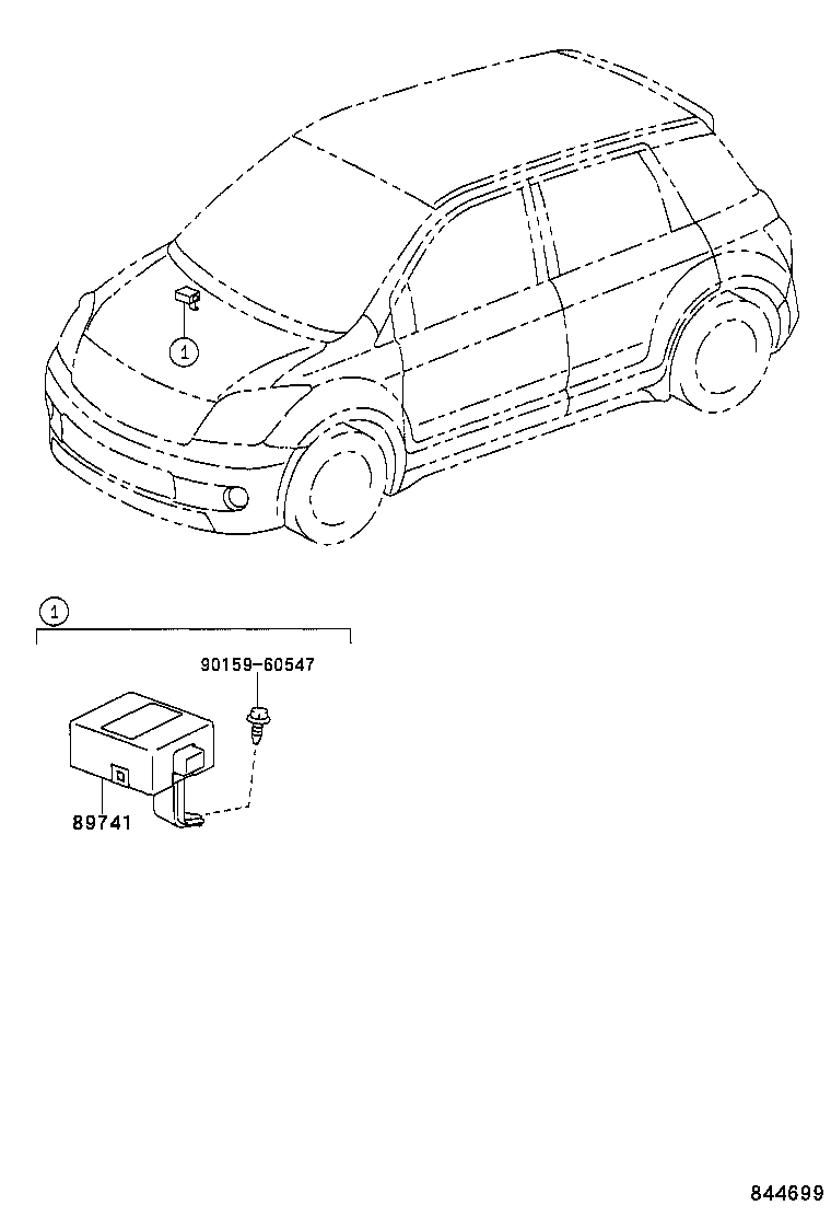 89991-52030 OSCILLATOR, DOOR ELECTRICAL KEY product image