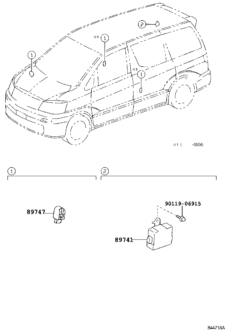 89991-58010 OSCILLATOR, DOOR ELECTRICAL KEY product image