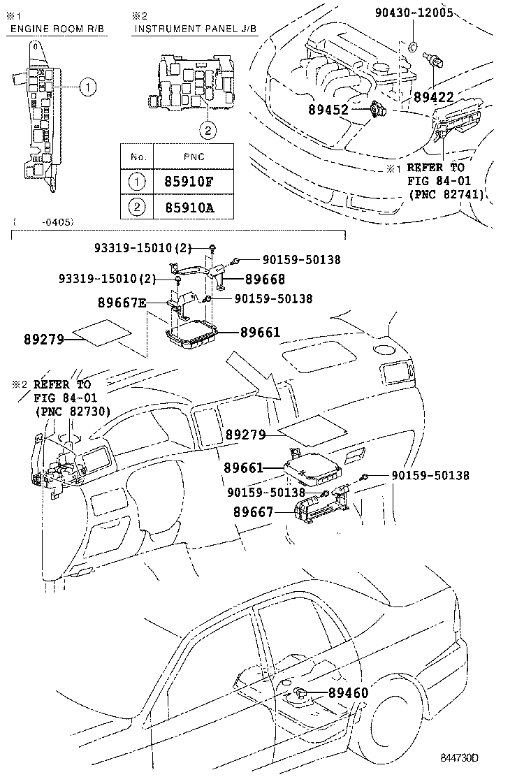 Toyota 89668-02060 BRACKET, ENGINE CONTROL COMPUTER, NO.2