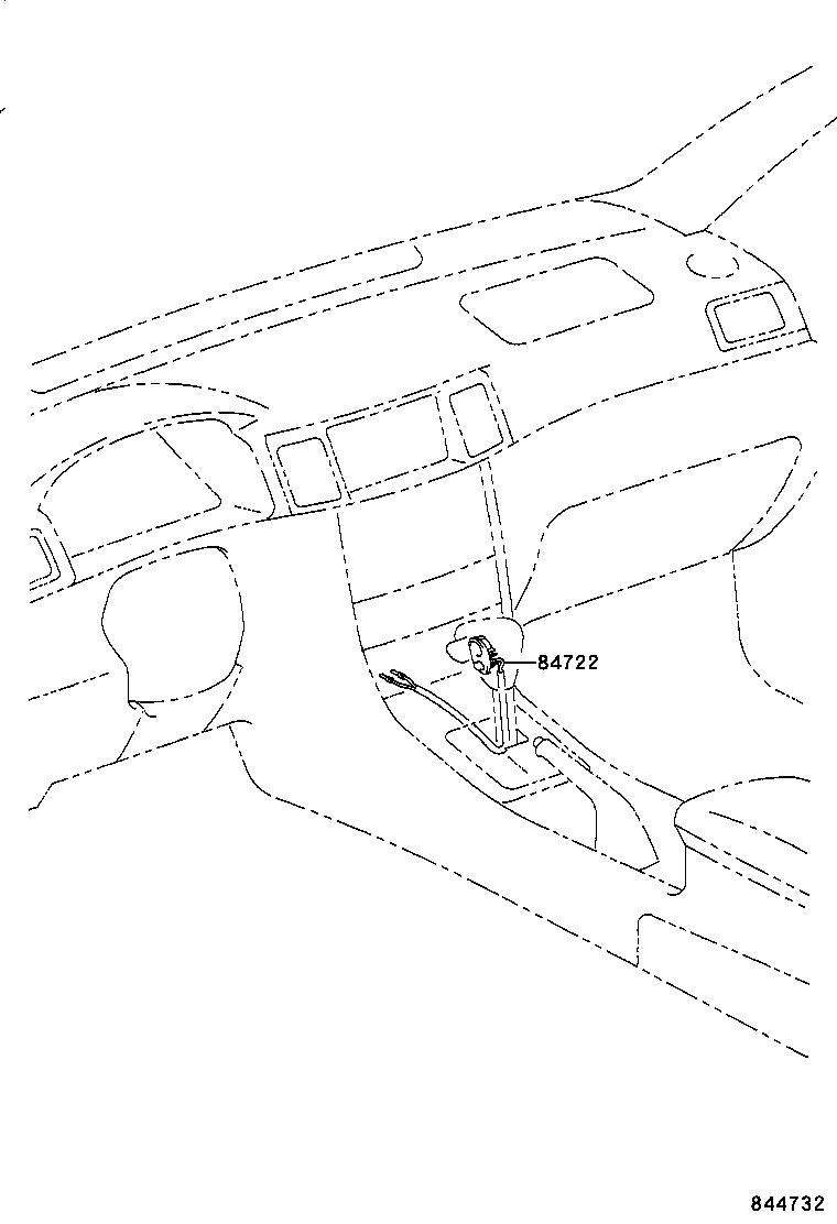 84722-02050-B0 SWITCH, TRANSMISSION CONTROL product image