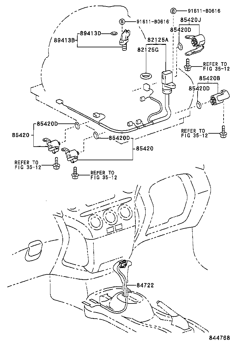 84722-52040-B2 SWITCH, TRANSMISSION CONTROL product image