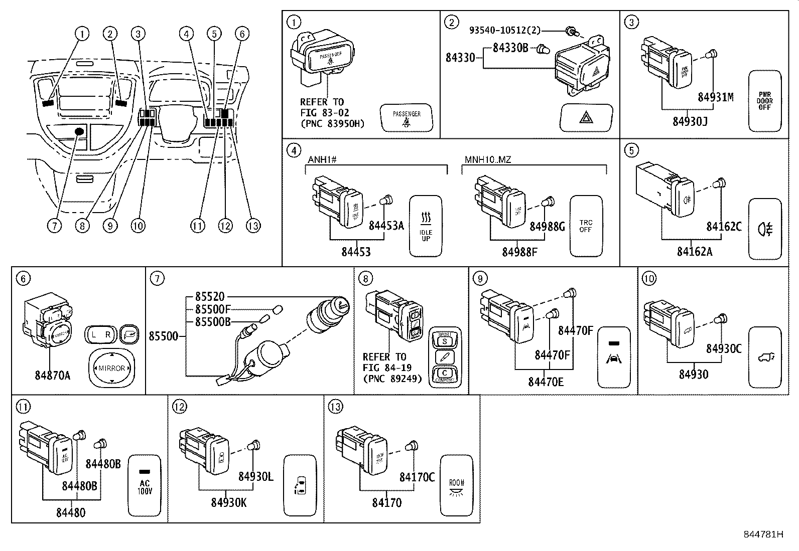 82660-58010 BLOCK ASSY, RELAY product image