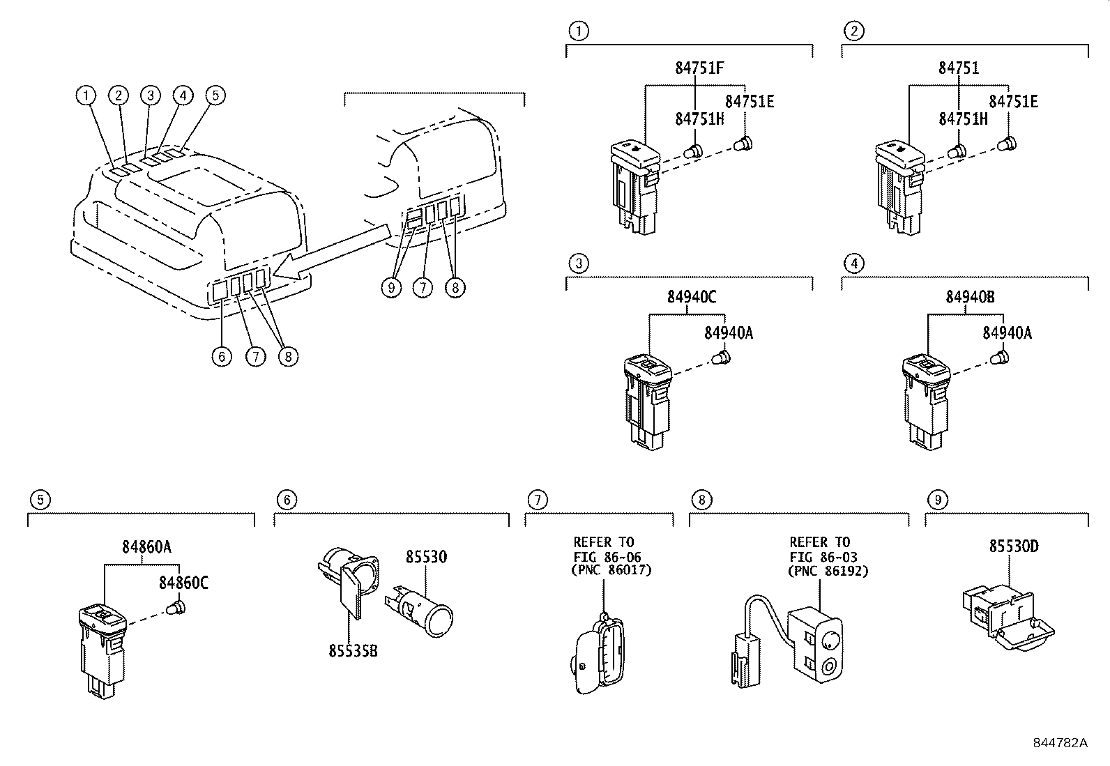 82660-58010 BLOCK ASSY, RELAY product image