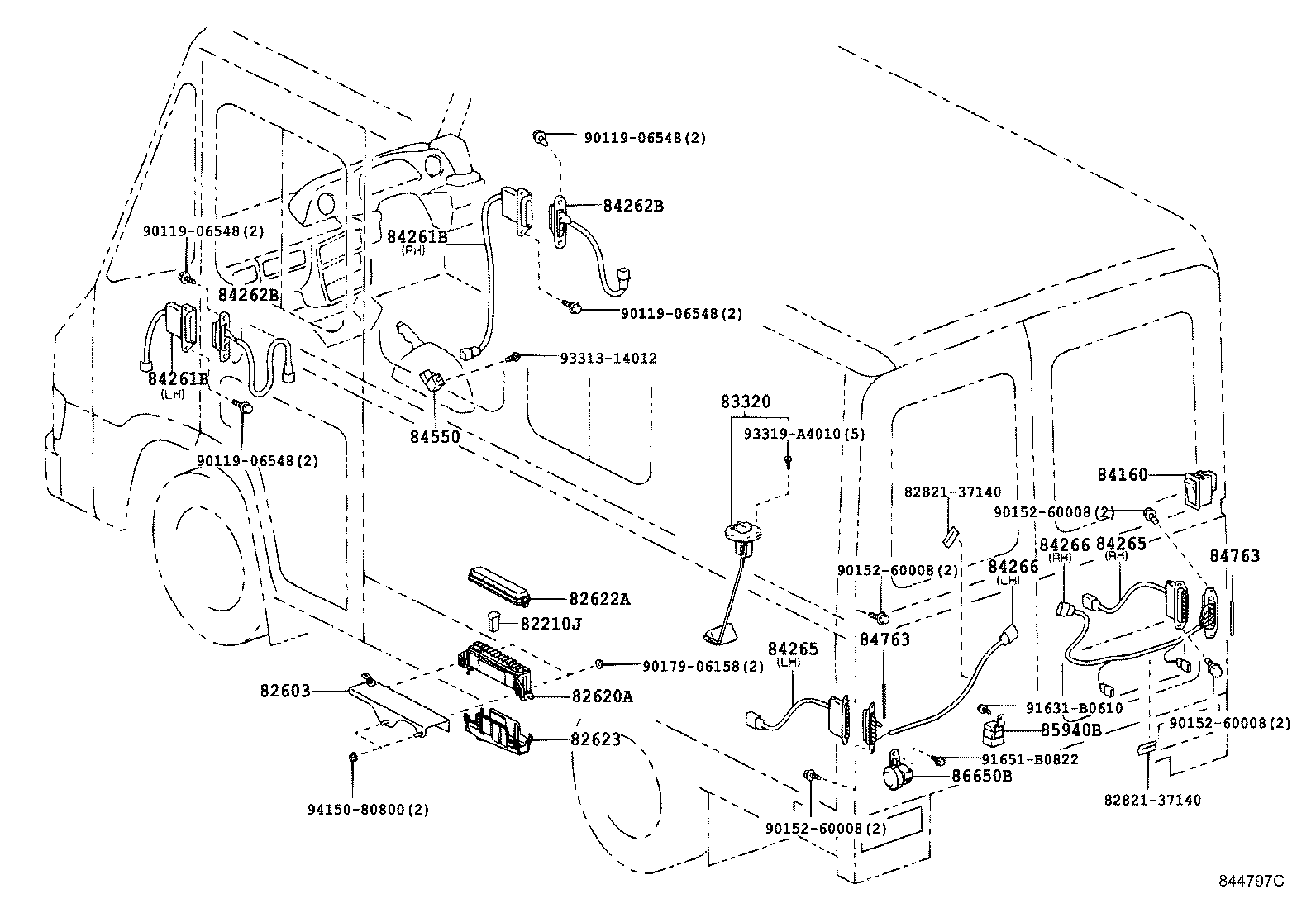 82603-37010 BRACKET SUB-ASSY, FUSIBLE LINK BLOCK product image