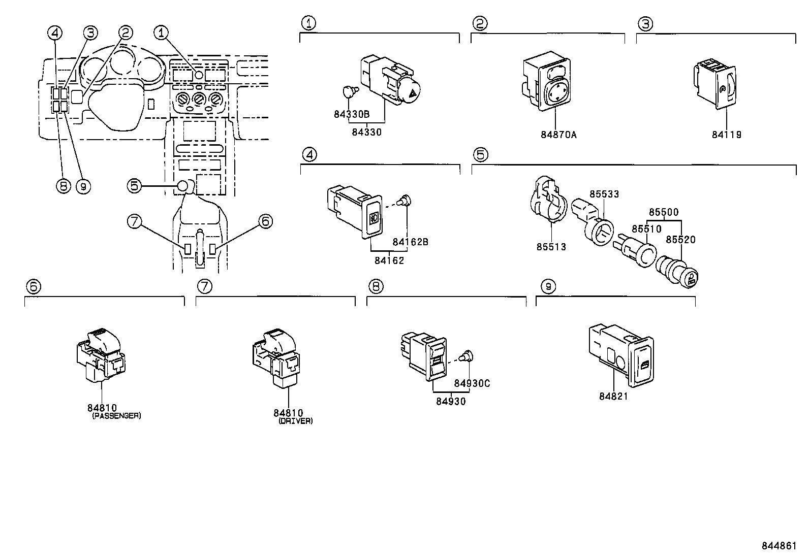 82662-17030 COVER, RELAY BLOCK, UPPER, NO.2 product image