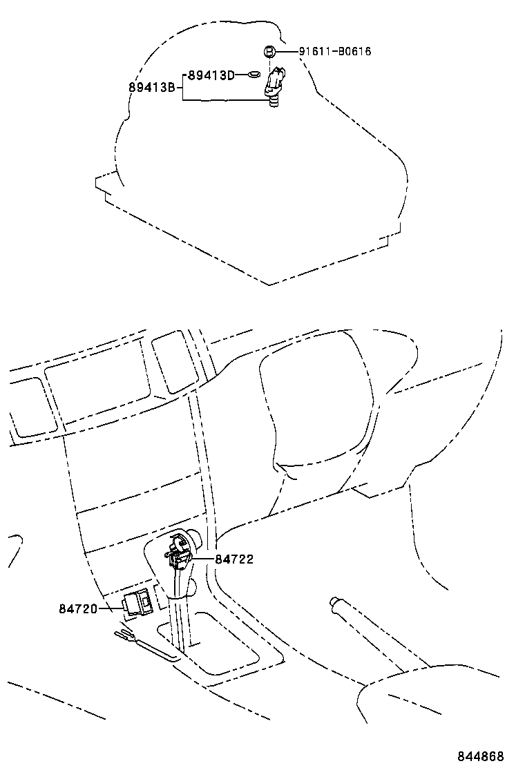 84722-12110-E0 SWITCH, TRANSMISSION CONTROL product image