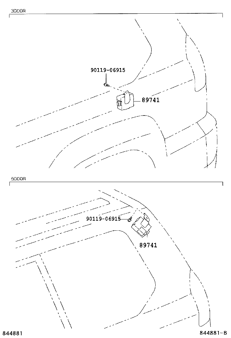 89741-60431 RECEIVER, DOOR CONTROL product image