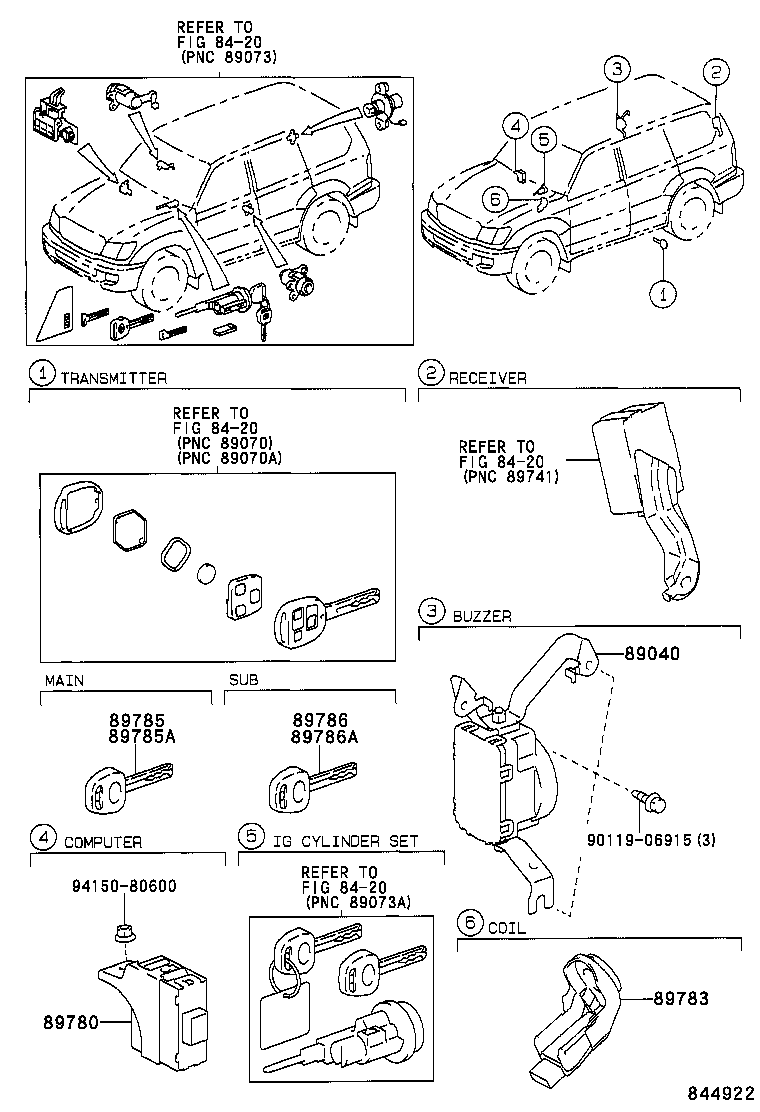 89786-60140 TRANSMITTER, TRANSPONDER CUT KEY SUB product image