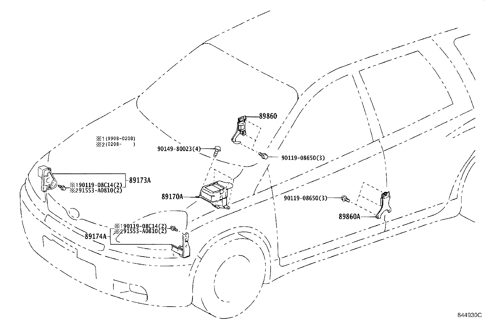 89170-52150 COMPUTER ASSY, AIR BAG product image