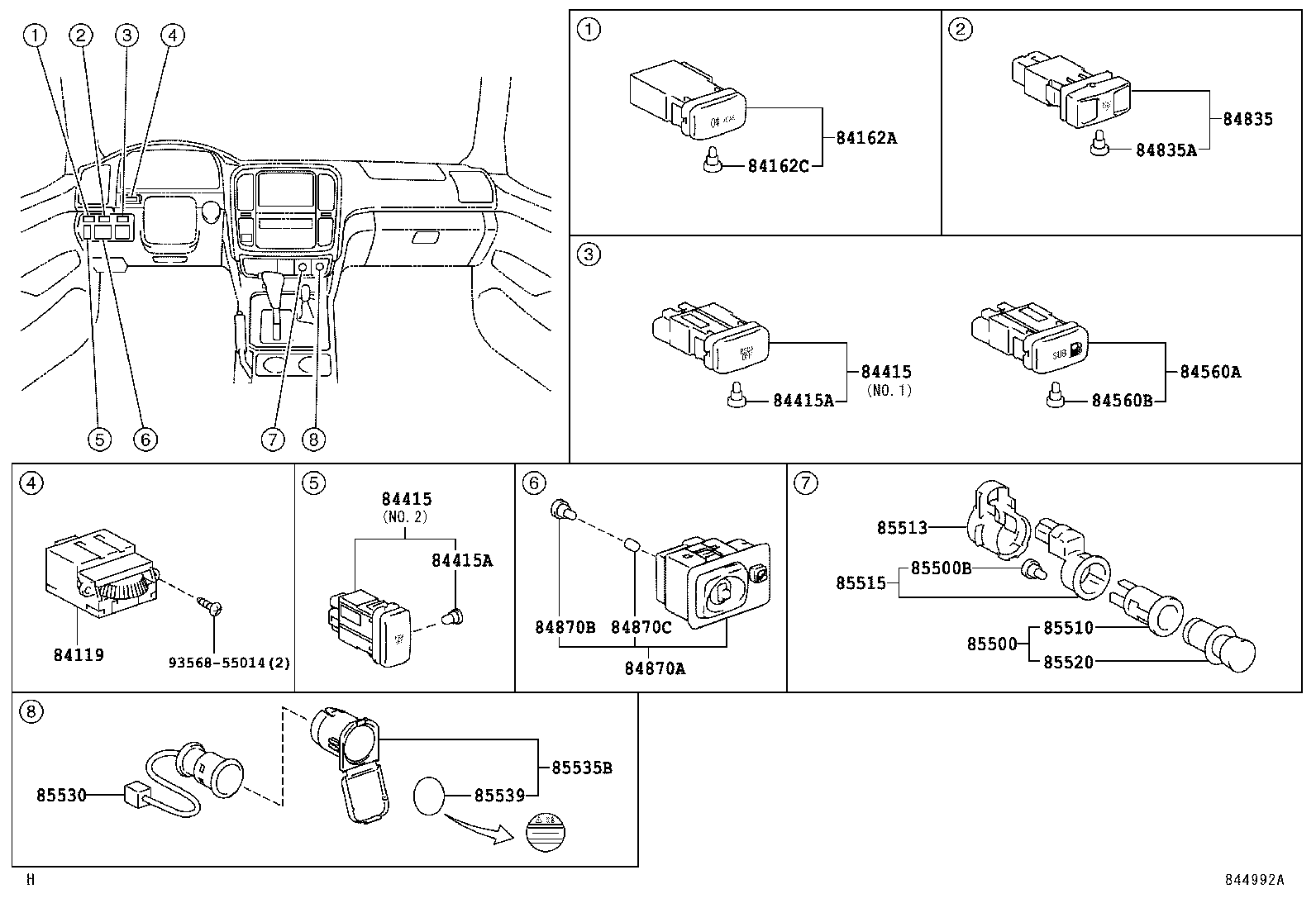 83320-69415 GAGE ASSY, FUEL SENDER, NO.2 product image