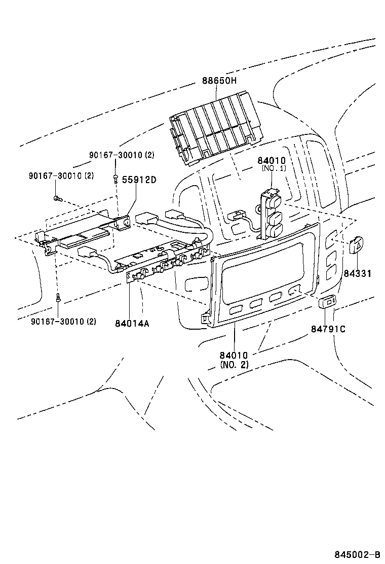 84165-60040 SWITCH, REAR FOG LAMP product image
