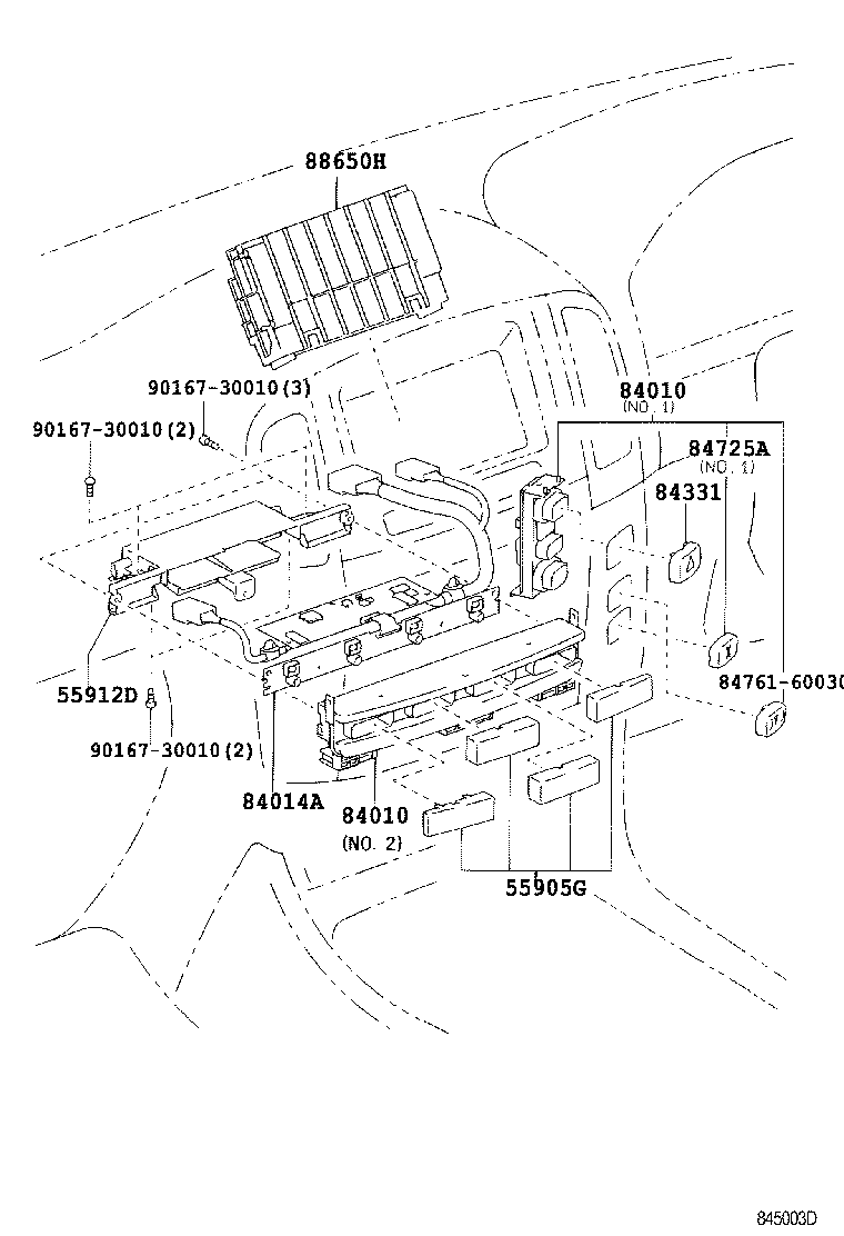 82740-60030 BLOCK ASSY, ENGINE ROOM RELAY product image