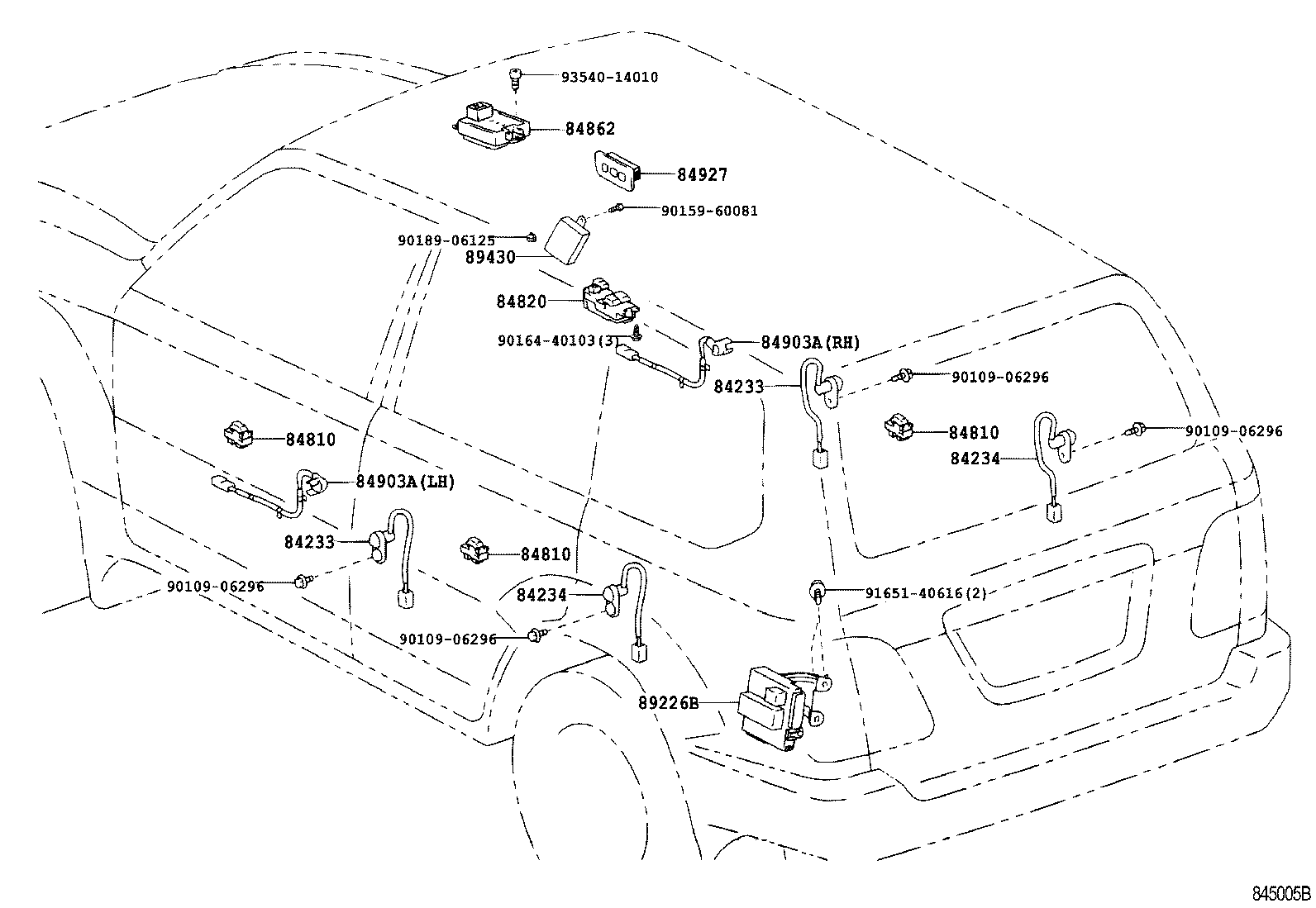 82740-60030 BLOCK ASSY, ENGINE ROOM RELAY product image