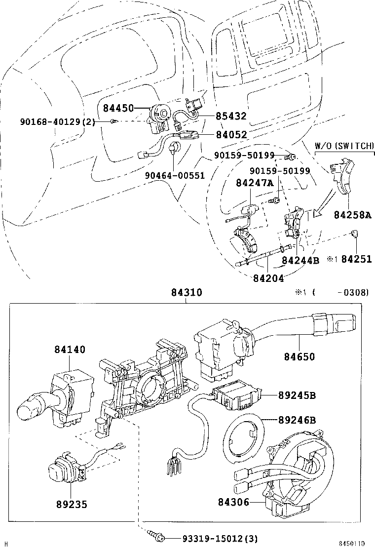 55905-60280 KNOB SUB-ASSY, CONTROL product image