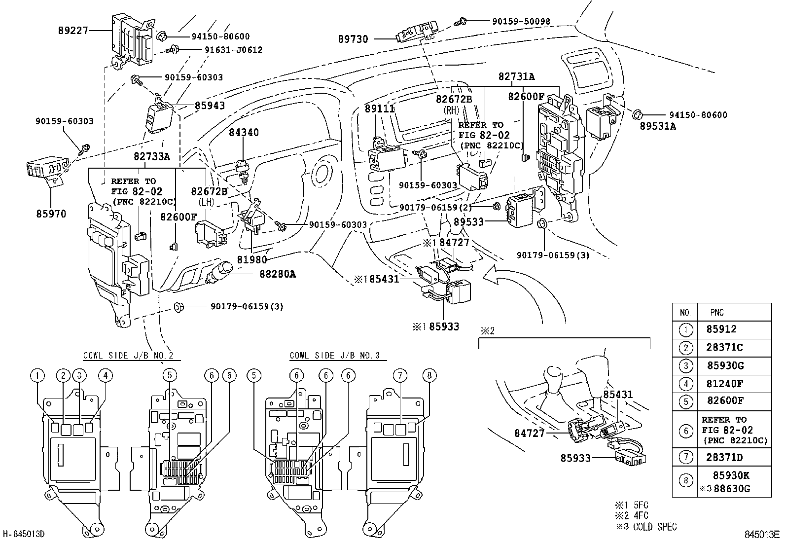 84165-60040 SWITCH, REAR FOG LAMP product image