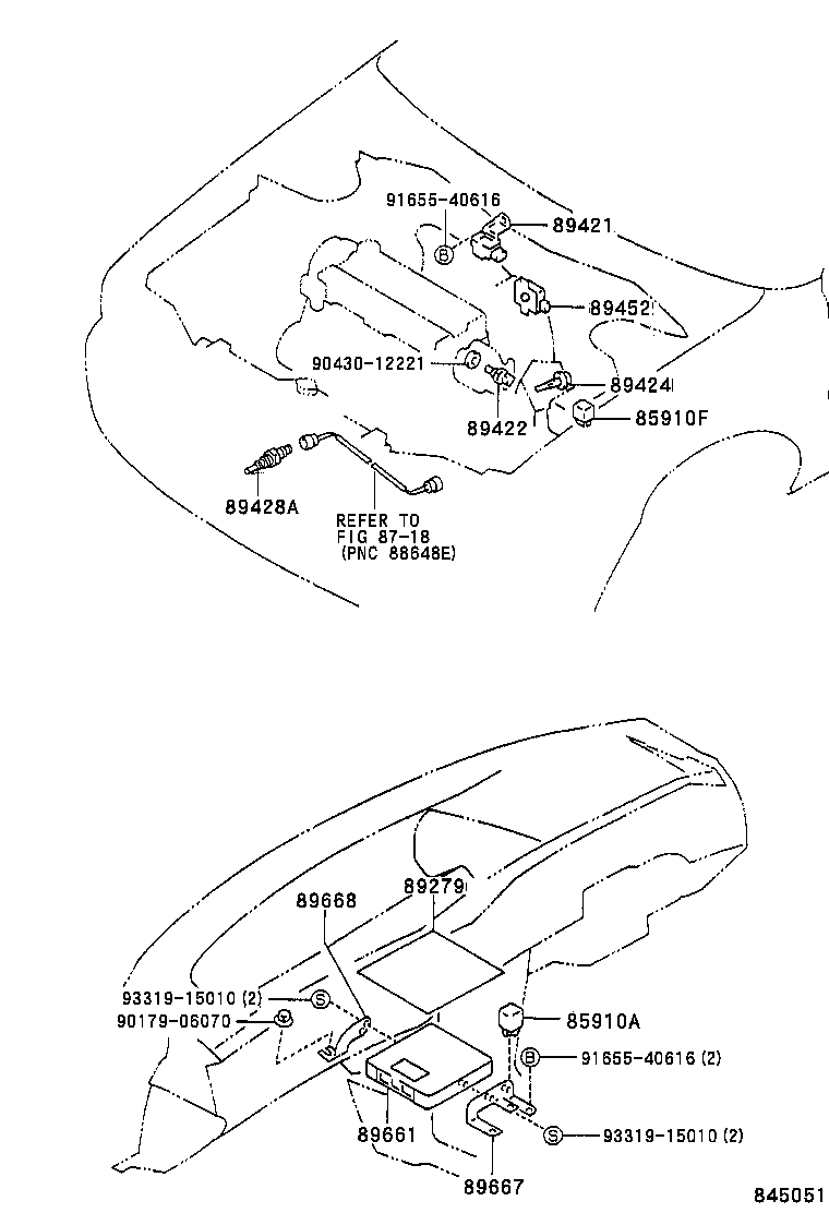 89661-13011 COMPUTER, ENGINE CONTROL product image