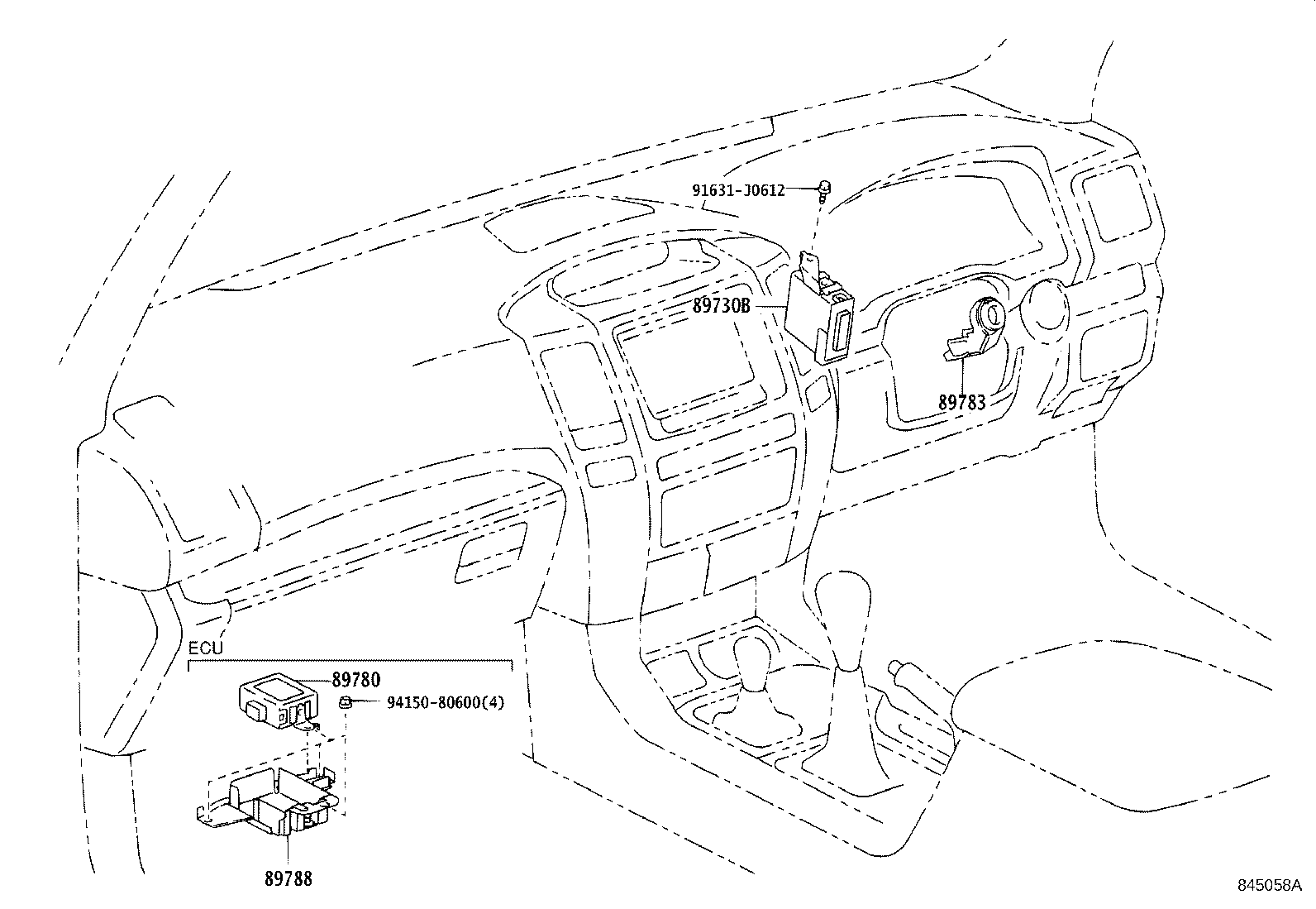 89780-60301 COMPUTER ASSY, TRANSPONDER KEY product image